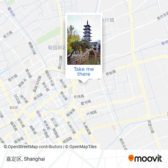 嘉定区 map