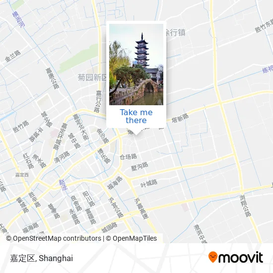 嘉定区 map