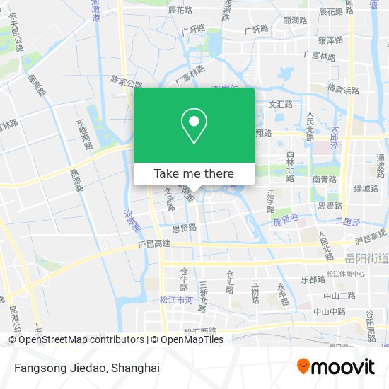 Fangsong Jiedao map