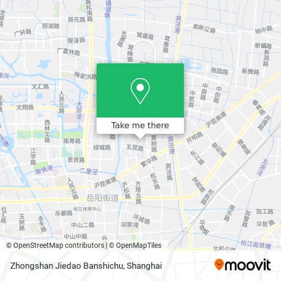 Zhongshan Jiedao Banshichu map