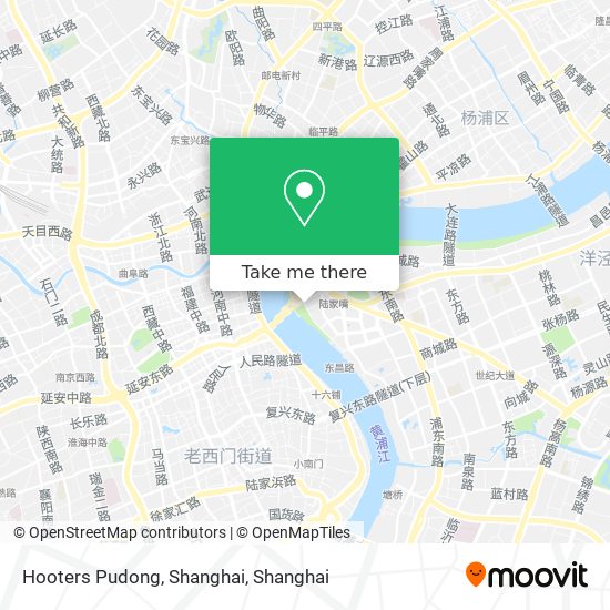 Hooters Pudong, Shanghai map