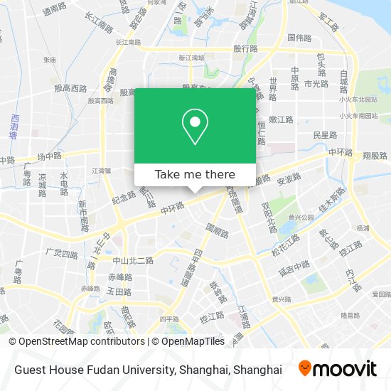 Guest House Fudan University, Shanghai map