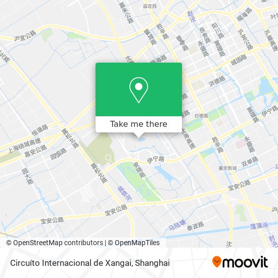 Circuíto Internacional de Xangai map