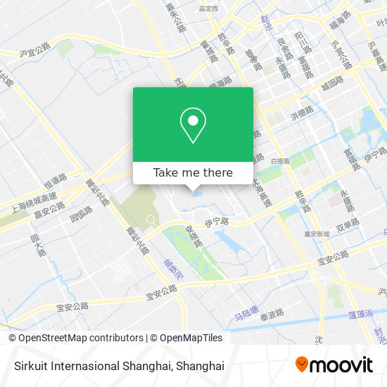 Sirkuit Internasional Shanghai map