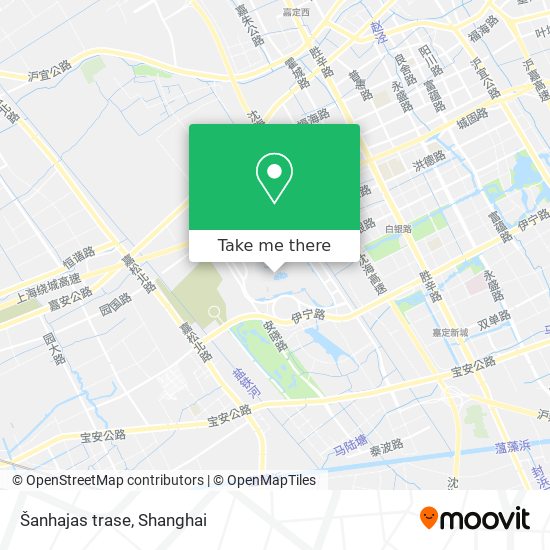 Šanhajas trase map