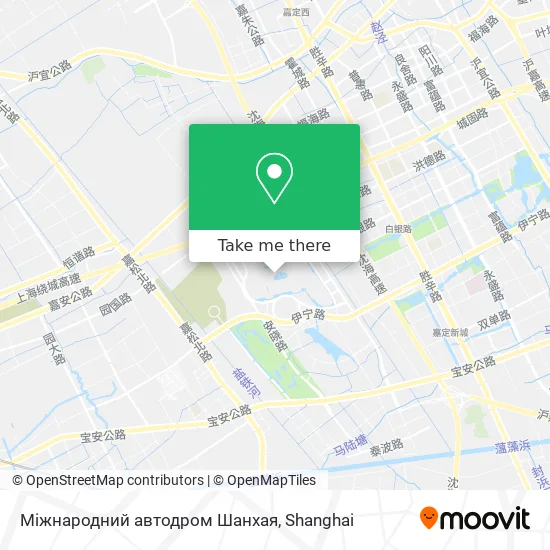 Міжнародний автодром Шанхая map