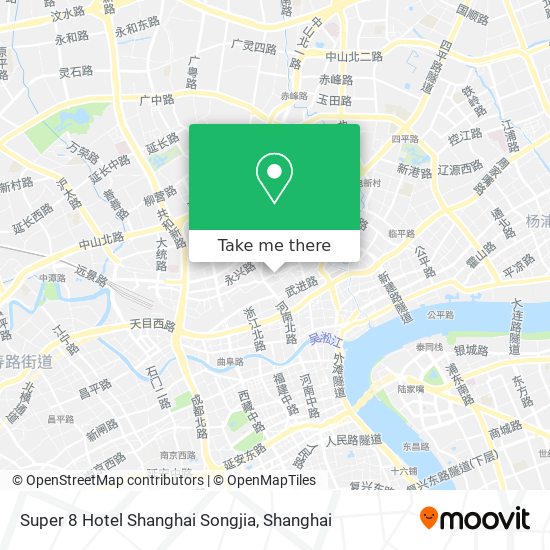 Super 8 Hotel Shanghai Songjia map
