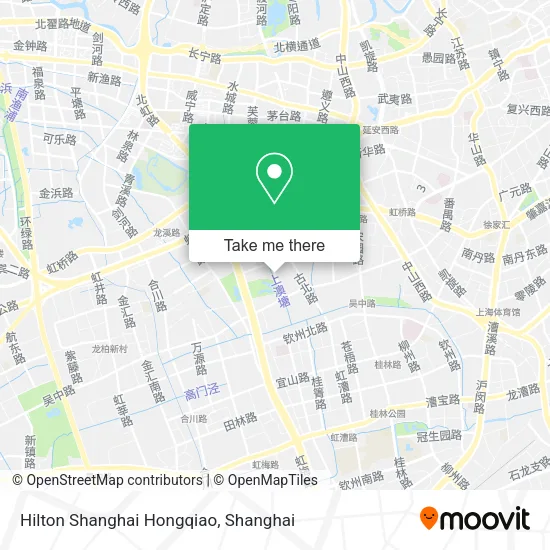 Hilton Shanghai Hongqiao map