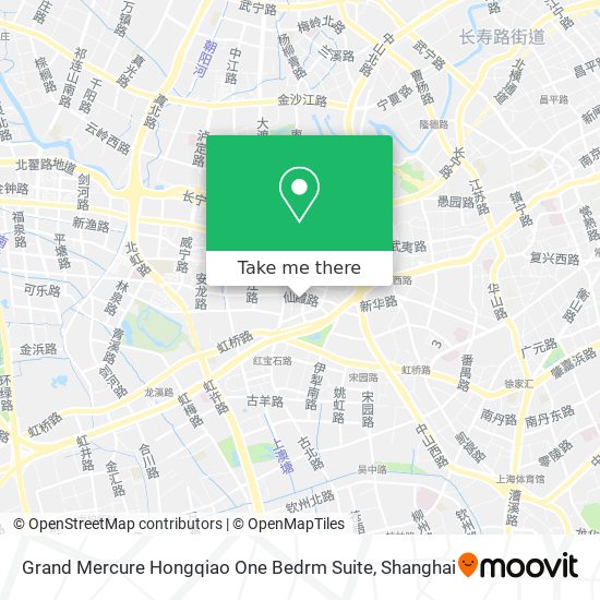Grand Mercure Hongqiao One Bedrm Suite map