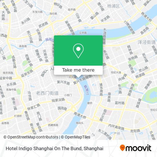 Hotel Indigo Shanghai On The Bund map