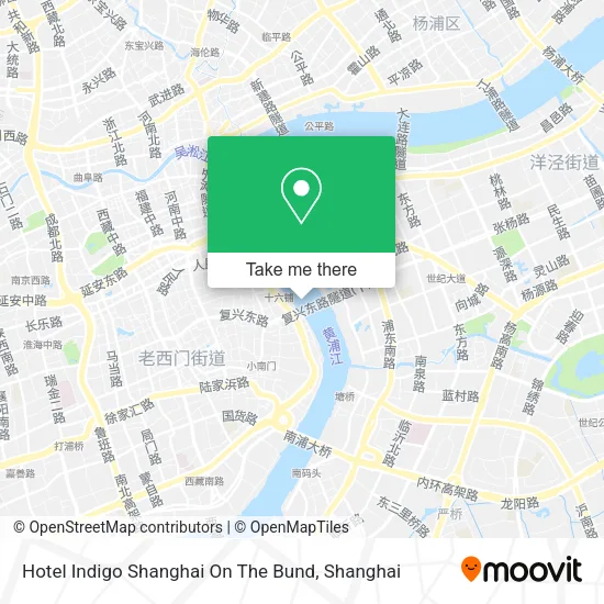 Hotel Indigo Shanghai On The Bund map