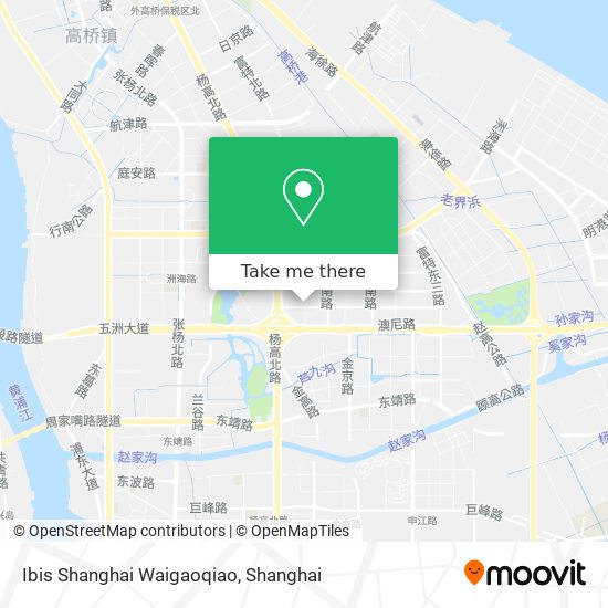 Ibis Shanghai Waigaoqiao map