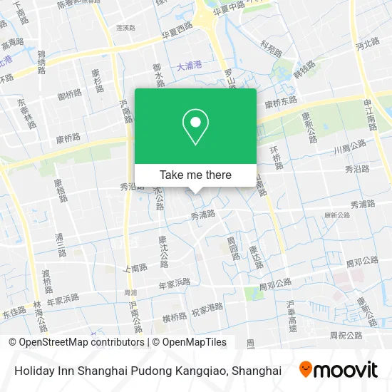 Holiday Inn Shanghai Pudong Kangqiao map