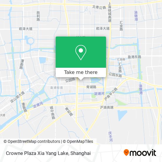 Crowne Plaza Xia Yang Lake map