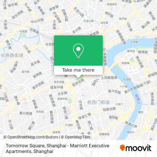 Tomorrow Square, Shanghai - Marriott Executive Apartments map