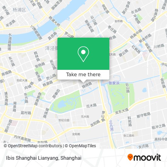 Ibis Shanghai Lianyang map