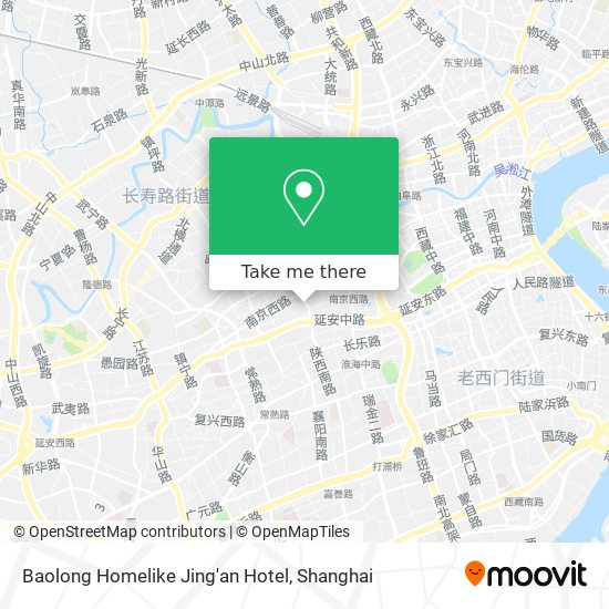 Baolong Homelike Jing'an Hotel map