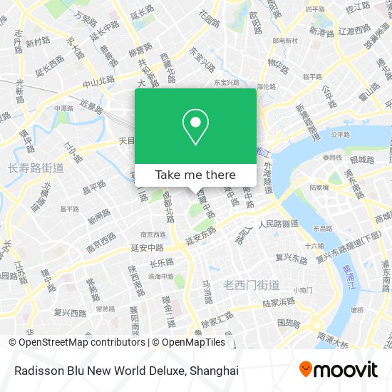 Radisson Blu New World Deluxe map
