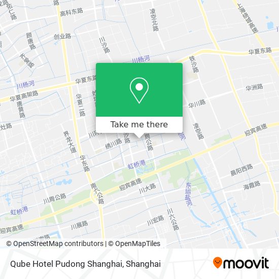 Qube Hotel Pudong Shanghai map