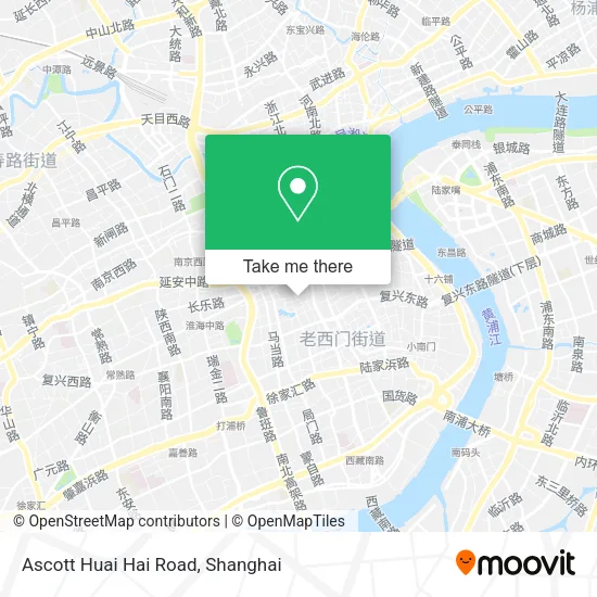 Ascott Huai Hai Road map