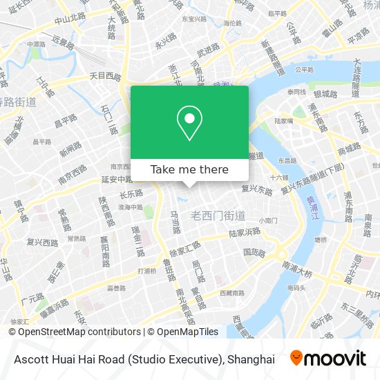 Ascott Huai Hai Road (Studio Executive) map