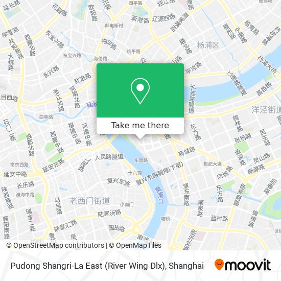 Pudong Shangri-La East (River Wing Dlx) map