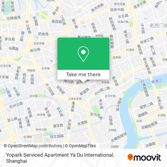 Yopark Serviced Apartment Ya Du International map
