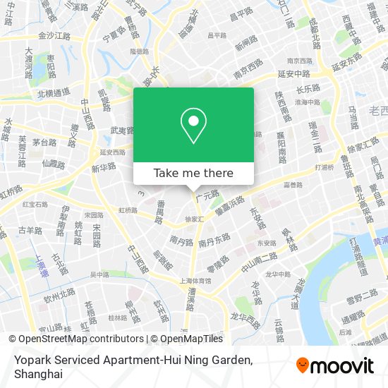 Yopark Serviced Apartment-Hui Ning Garden map