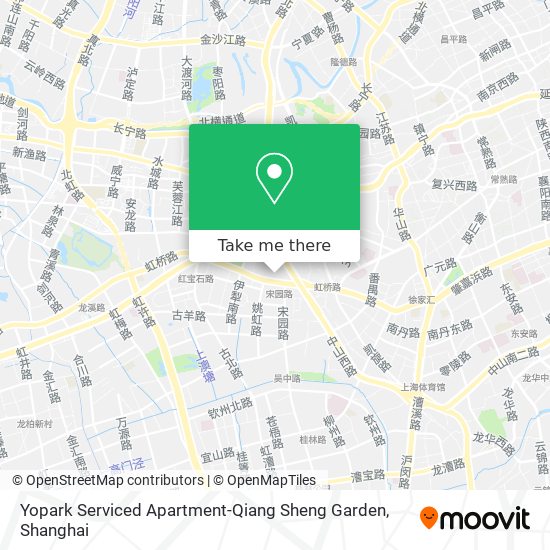 Yopark Serviced Apartment-Qiang Sheng Garden map