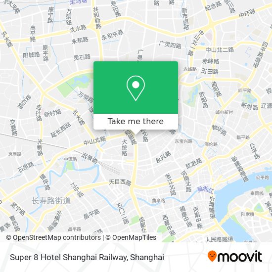 Super 8 Hotel Shanghai Railway map