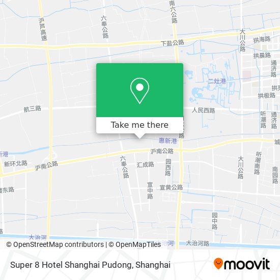 Super 8 Hotel Shanghai Pudong map