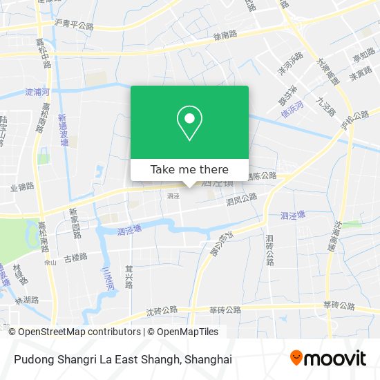 Pudong Shangri La East Shangh map