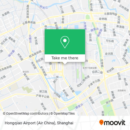 Hongqiao Airport (Air China) map