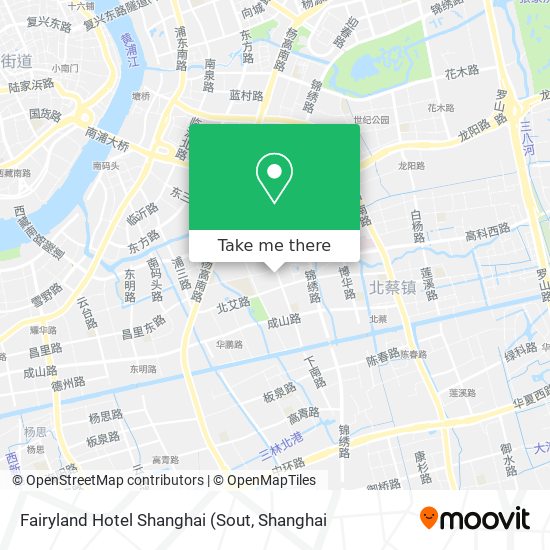 Fairyland Hotel Shanghai map