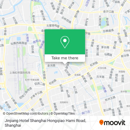 Jinjiang Hotel Shanghai Hongqiao Hami Road map