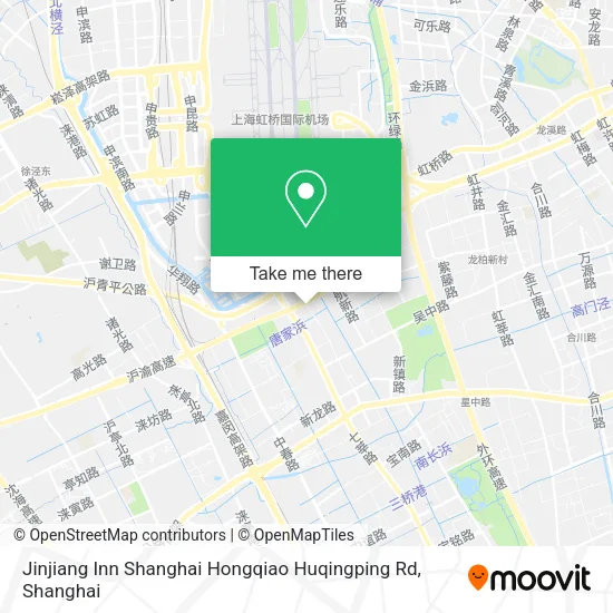Jinjiang Inn Shanghai Hongqiao Huqingping Rd map