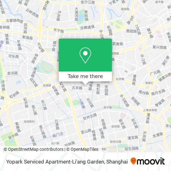 Yopark Serviced Apartment-Li'ang Garden map