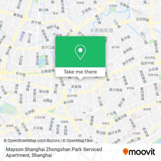 Mayson Shanghai Zhongshan Park Serviced Apartment map