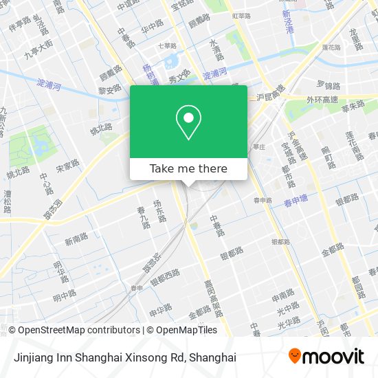 Jinjiang Inn Shanghai Xinsong Rd map