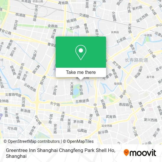 Greentree Inn Shanghai Changfeng Park Shell Ho map
