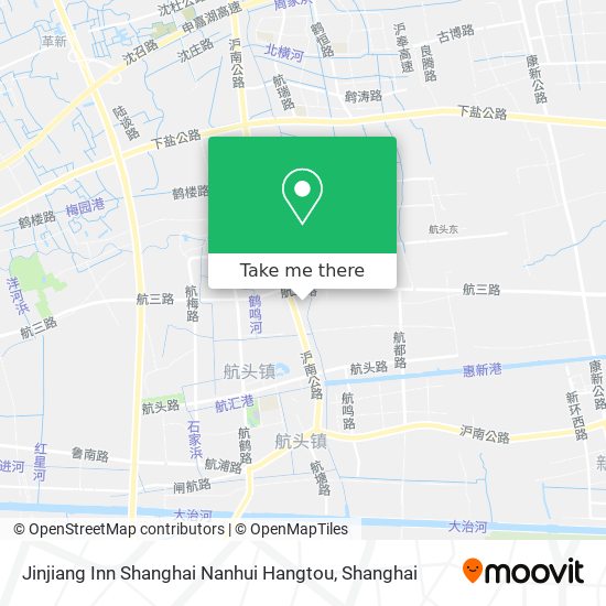 Jinjiang Inn Shanghai Nanhui Hangtou map