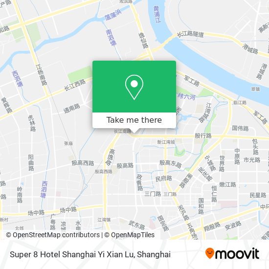 Super 8 Hotel Shanghai Yi Xian Lu map