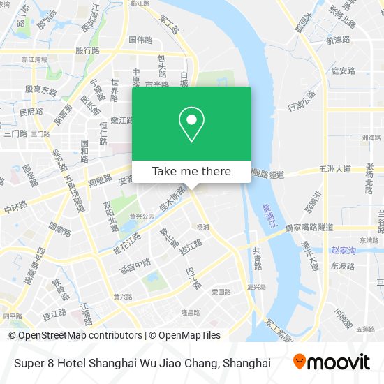Super 8 Hotel Shanghai Wu Jiao Chang map