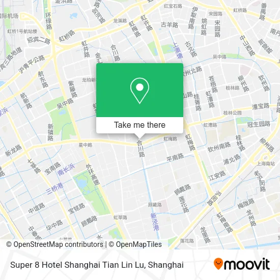 Super 8 Hotel Shanghai Tian Lin Lu map