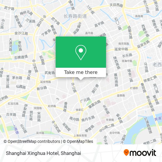 Shanghai Xinghua Hotel map