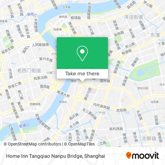 Home Inn Tangqiao Nanpu Bridge map
