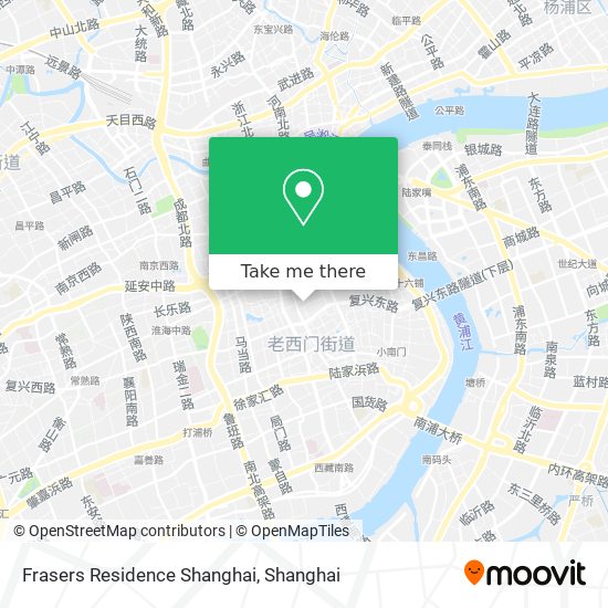 Frasers Residence Shanghai map