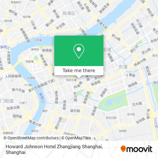 Howard Johnson Hotel Zhangjiang Shanghai map