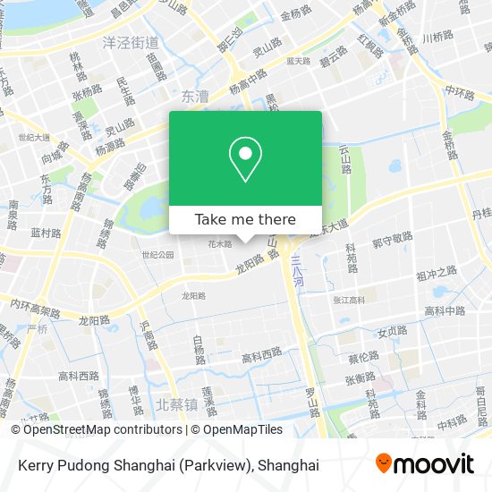 Kerry Pudong Shanghai (Parkview) map