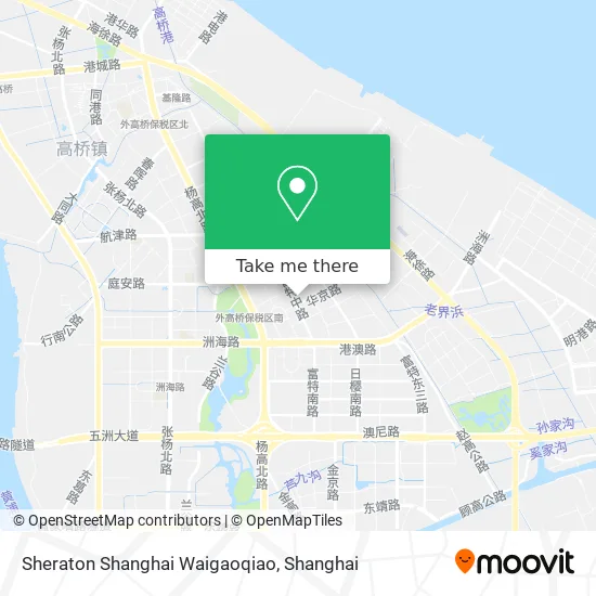 Sheraton Shanghai Waigaoqiao map